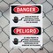 Signmission Electrical Panel Keep Clear Bilingual Danger Sign, Plastic, 10in W x 14in L, 2PK OS-2PACK-DS-P-1014-VS-1030 - alternate 5